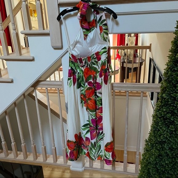 Eliza J Floral Print Chiffon Maxi Dress 4 NWT - Picture 13 of 13